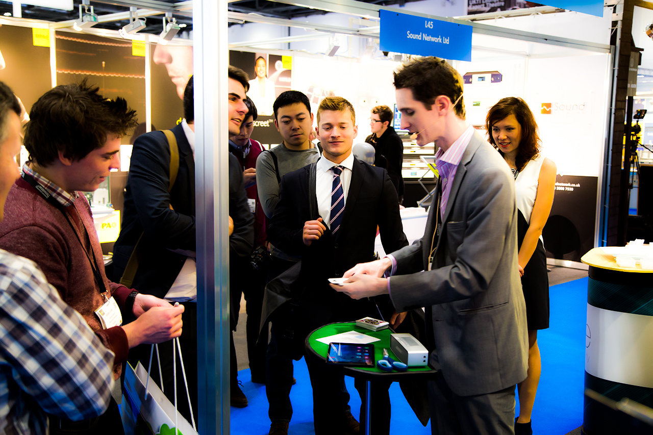 Trade show magician UK